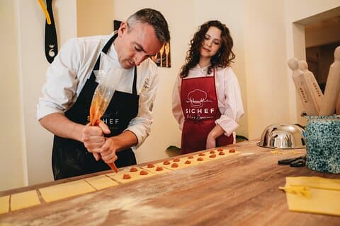 Florens - Endast små grupper för vegetarisk pasta och gelato