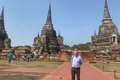 Marché flottant privé et visite historique d'Ayutthaya