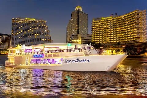 Solnedgångs- och middagskryssning med Chao Phraya Princess
