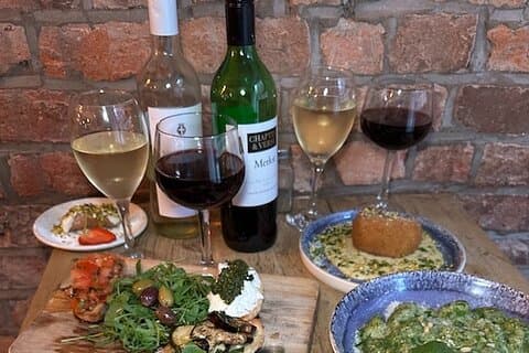90 minutos jantar de vinho ilimitado