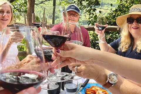 Amalfikysten Winery Tour med frokost og Ravello besøg