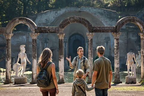 Privédagtrip van Rome naar Villa Adriana met treinkaartjes