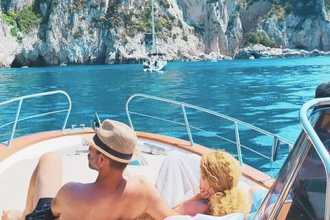Capri per boot privé Comfortabele rondleiding