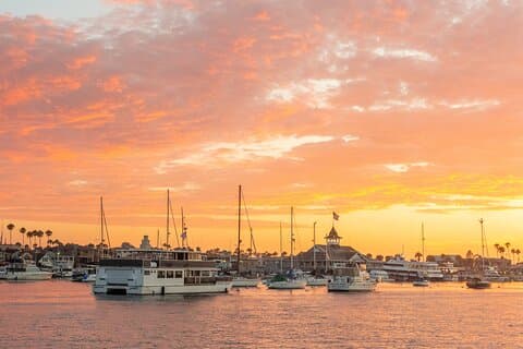 Croisière relaxante au coucher du soleil/en soirée à Newport Beach