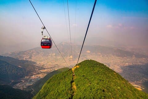 Tour privado en teleférico Chandragiri y el templo del mono