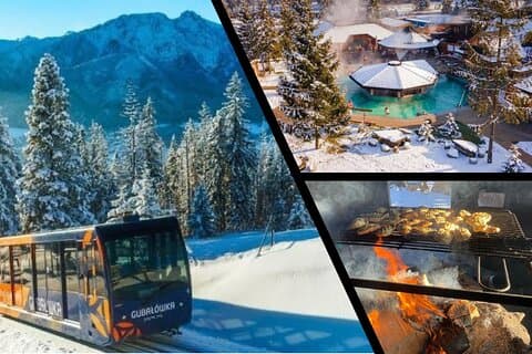 Zakopane tour de dia inteiro com cabo e banhos termais de Cracóvia