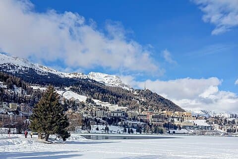 St Moritz, Saint Moritz, privat tur från Milano.