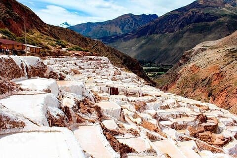 Excursion to Moray & salt mines with textile visit in Chinchero.