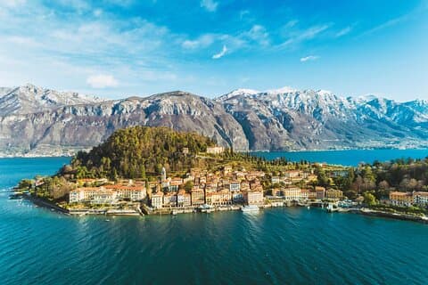 Bellagio från Como 3H privat motorbåtstur med kapten