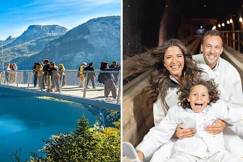 Tour privato di un giorno a Hallstatt: centro storico, miniera di sale, Skywalk e pranzo