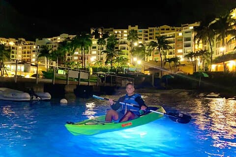 Glow Boats LED Night Kayak from Marriott Frenchman's Cove