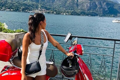 Vespa tour adventure on the lake