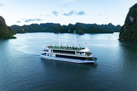 From Tuan Chau Marina: Carnival Luxury Ha Long Bay Day Cruise