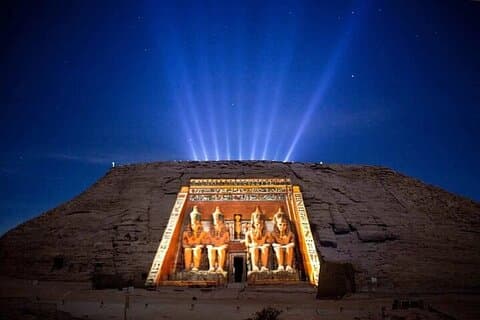 Philae temple lyd og lys show Aswan