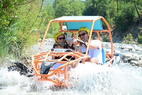 Side/Alanya : 4 - in - 1 Buggy Safari, Rafting, Zipline & Jeep Safari