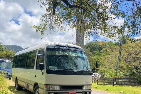 Royal Highlight Tour in St. Kitts; Hop on hop off Tour Air Con