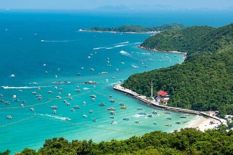 Pattaya Koh Larn Island och Santh Sanctuary Dagstur