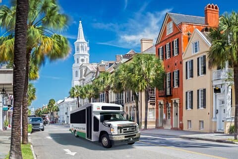 Tour panoramico di Charleston con carrello della città vecchia