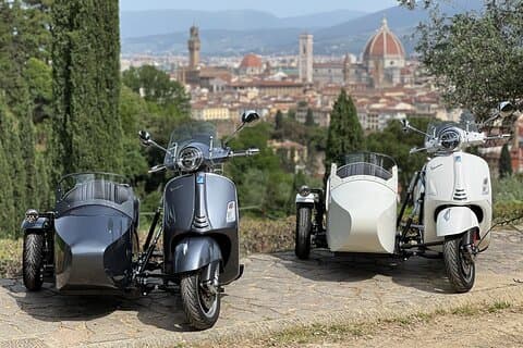 Uforglemmelig 1,5 timers privat Vespa Sidecar Tour i Firenze