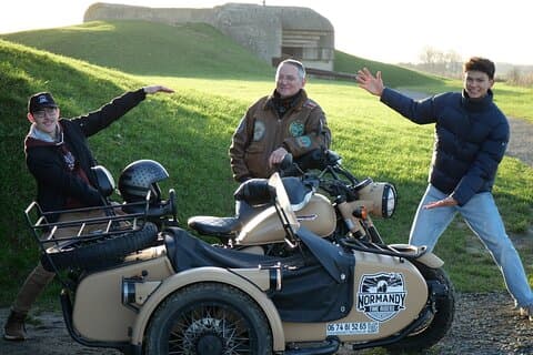 Bayeux Full Day Sidecar Tour: Omaha, Arromanches & Pointe du Hoc