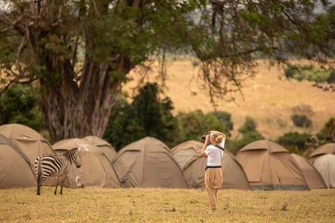 Safari de 7 jours en camping privé avec visite à pied