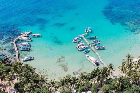 Descubra 2 Ilhas de Phu Quoc de barco