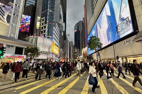 Hong Kong di notte: Tour di gruppo