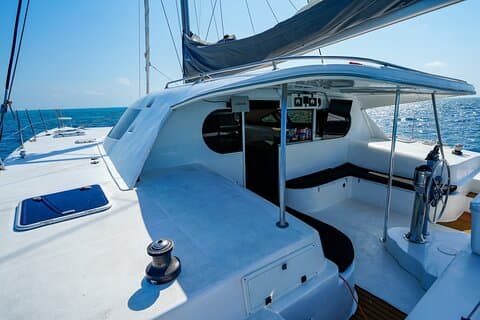 Private Tour mit dem Laura-Katamaran zur Isla Mujeres
