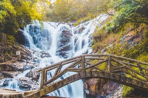 Visite des 3 cascades de Dalat Datanla, éléphant et pongour