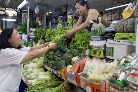りんごと家族でバンコクで本格タイ料理教室