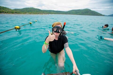 Viagem turística e mergulho com snorkel em 2 ilhas saindo de Koh Samui