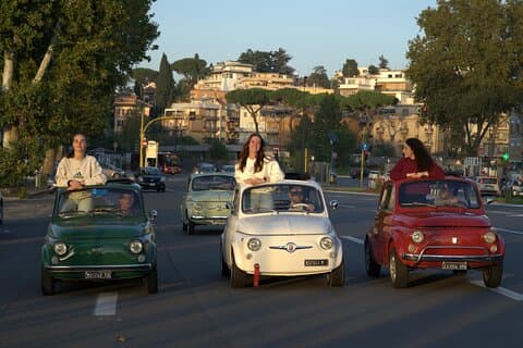 Rome Privé Fiat 500 Tour : Hoogtepunten van de stad & lokale proeverij