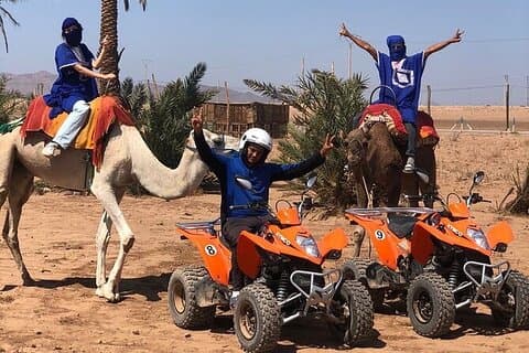 Marrakech: Kameel- en quadtocht met zonsondergang