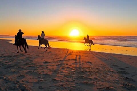 Casablanca Tramonto Divertente Passeggiata a cavallo sulla spiaggia