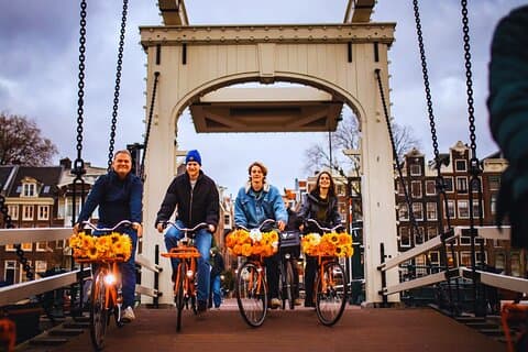 Amsterdam City Top Highlights Geführte Fahrradtour