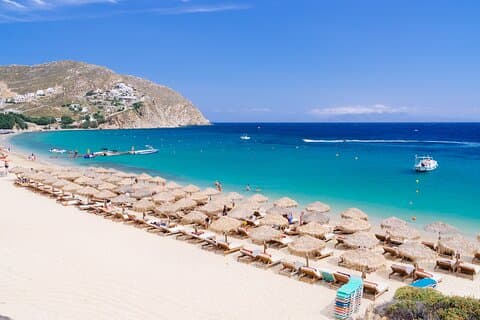 Tour privado mágico de Mykonos con tiempo en la playa