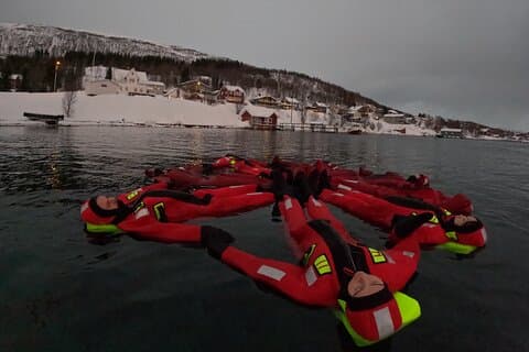Tromso Arctic Fjord Floating