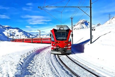 Alpernas underverk: Bernina Express Tour till St Moritz