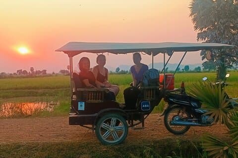 Morning Tour Bamboo Train, Ancient House, Local, Countryside