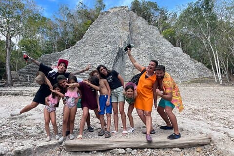 Privétour Coba-ruïnes Cenote-grot Maya-dorp Lunch