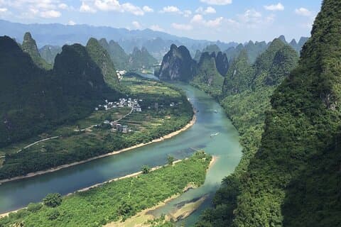 Tour de 1 día por el río Li con la ciudad de Xingping y la montaña de Xianggong