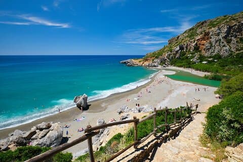 Privé | Kourtaliotiko Gorge Waterfalls, Preveli, Kalypso strand