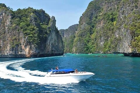Phuket Phi Phi Island Tour met lunch per speedboot (excl. NPF)