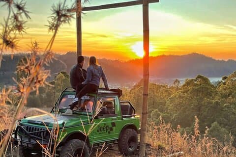 Batur Sunrise Jeep Tour met natuurlijke warmwaterbronnen