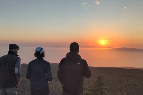 Randonnée guidée au coucher du soleil à Tenerife dans le parc national du Teide