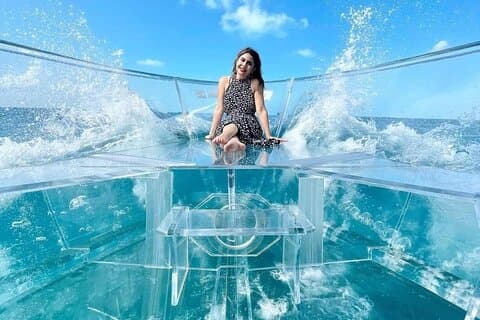 Excursion en bateau transparent aux récifs de Cozumel