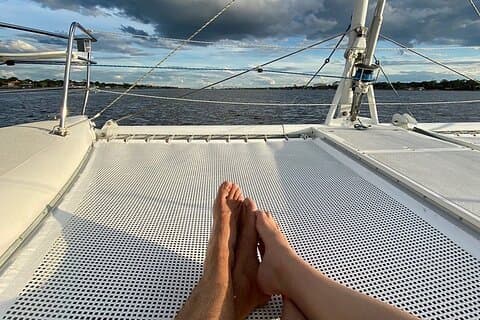 Private Catamaran Sailing Dolphin Manatee Watch in Daytona Beach