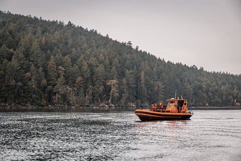 Observation privée des baleines Nanaimo avec bateau ouvert