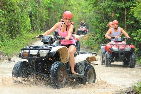 Giornata adrenalinica ATV, Cenote, zipline Da Playa del Carmen & Tulum