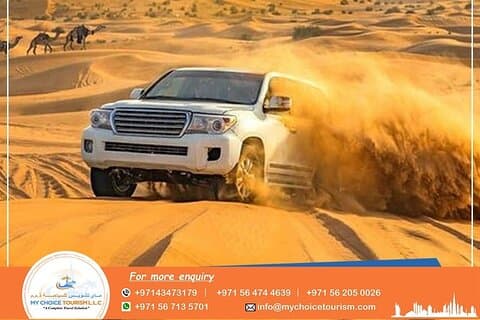Dubai 4x4 Red Dunes Safari med BBQ Middag Sandbræt og Camel Ride